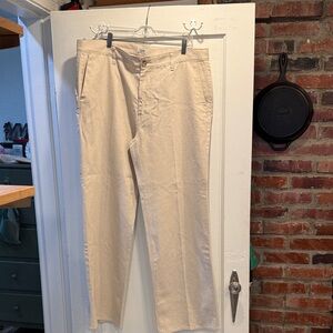 Seven for all mankind Men's Oatmeal cotton linen blend Pants